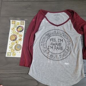 Astrology Shirt & Stickers.  Yes I'm Aware I'm Rare Shirt S.  astrological signs